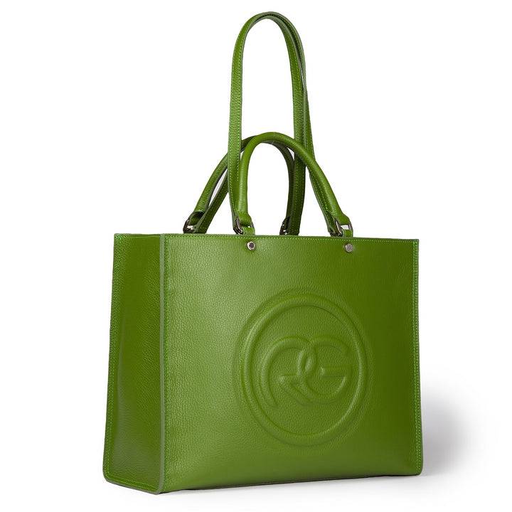 Roberta Gandolfi Roberta Pelle Large Borsa a mano in pelle con doppi spallacci per essere portata a spalla e tramezza Negozio