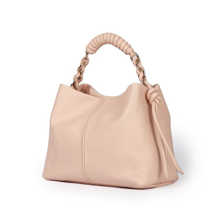 Roberta Gandolfi Amina small borsa a mano in pelle con manico tubolare fasciato e tracolla staccabile Offerta Anniversario