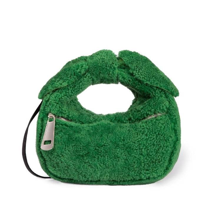 Roberta Gandolfi Bunny Teddy mini bag in shearling con tracolla in pelle staccabile Liquidazione