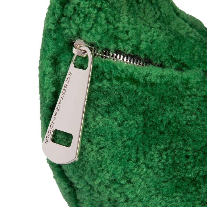 Roberta Gandolfi Bunny Teddy mini bag in shearling con tracolla in pelle staccabile Liquidazione
