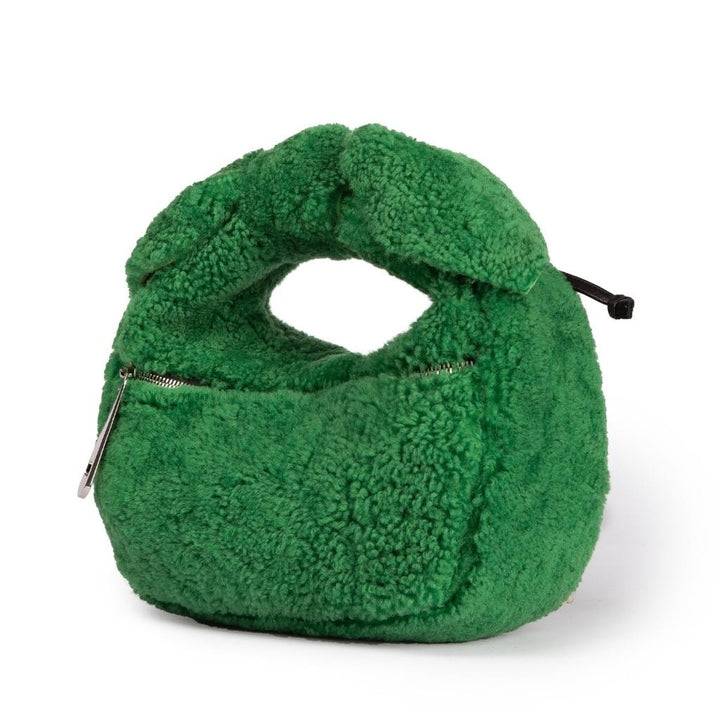 Roberta Gandolfi Bunny Teddy mini bag in shearling con tracolla in pelle staccabile Liquidazione