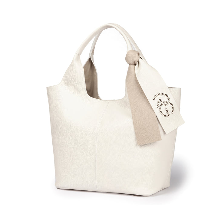 Roberta Gandolfi Maia Tote borsa hobo in pelle martellata Ritorno libero