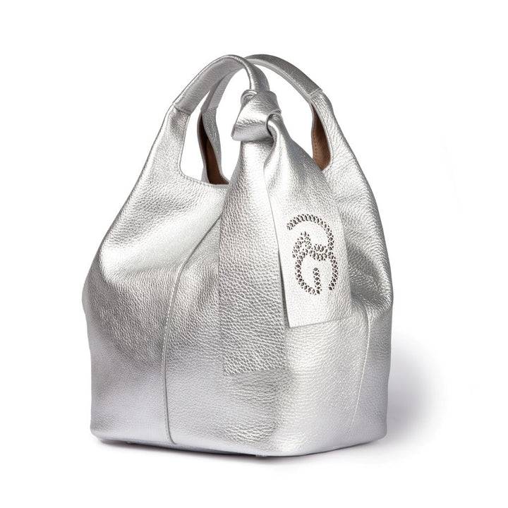 Roberta Gandolfi Maia handbag borsa a mano in pelle martellata e tracolla staccabile Rilascio limitato