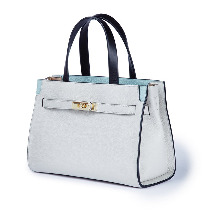 Roberta Gandolfi Frida Handbag in pelle martellata con tracolla logata in tessuto regolabile Ultimo giorno
