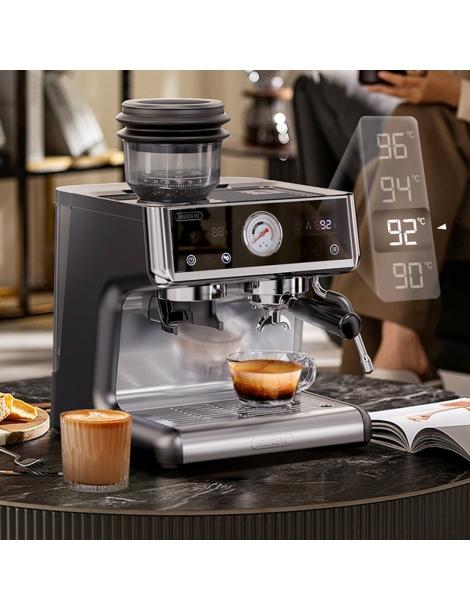 HiBREW H7A Macchina per caffè espresso 20 bar di pressione sistema a doppia caldaia macinino a 30 livelli Saldi Di Fabbrica