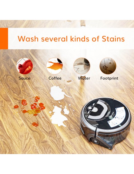 ILIFE W400 1000Pa Robot lavapavimenti 900ml Serbatoio d'acqua Pianificazione giroscopica 4 modalità di pulizia Affare Del Giorno