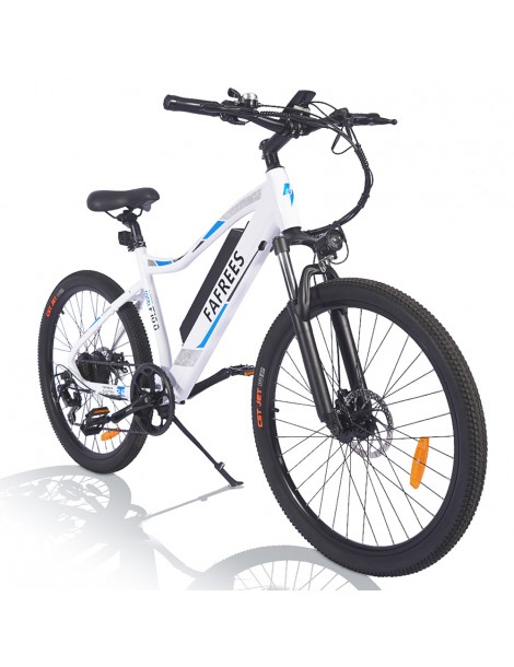 FAFREES F100 26' Bici elettrica 33 KMPH Mountain Ebike Adulti 350 W Motore 48 V 11 6 Ah Batteria rimovibile-Bianco Consegna Veloce