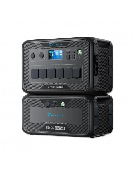 BLUETTI AC500 + B300S Power Station 5000W/3072WH Batteria LiFePO4 per il backup della batteria domestica Vendita Economica