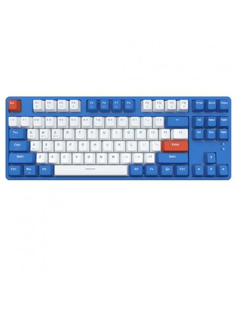 Ajazz AK871 interruttore blu 87 tasti tastiera meccanica dual-mode senza fili Consegna Veloce