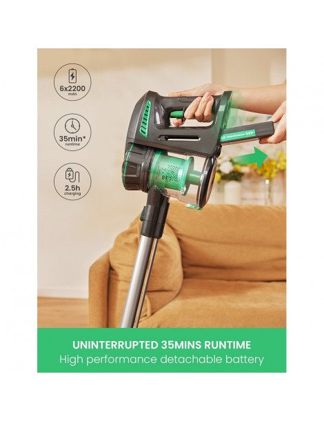 Vactidy V8 Handheld Cordless Vacuum Cleaner 20KPa Suction LED Electric Brush Head Detachable Battery 35min Runtime Offerta Giorno del Papà