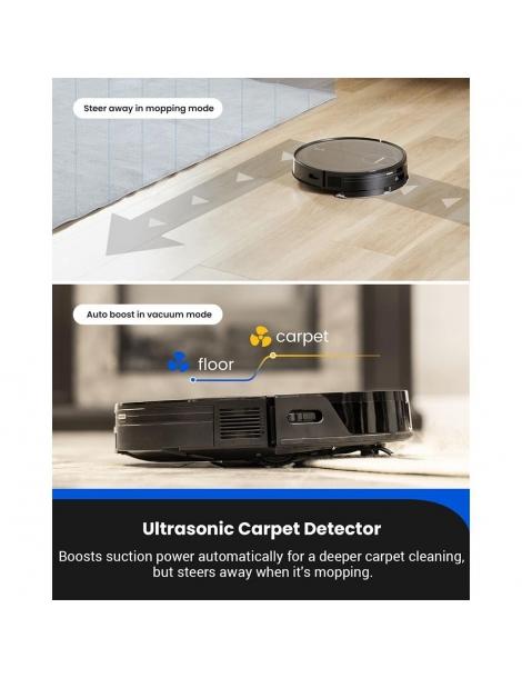 Proscenic X1 Aspirapolvere Robot con Base Auto-vuotante Aspirazione da 3000Pa tampone vibrante vibra 3000 volte al minuto Offerta San Valentino