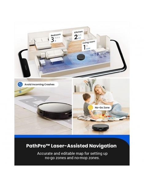 Proscenic X1 Aspirapolvere Robot con Base Auto-vuotante Aspirazione da 3000Pa tampone vibrante vibra 3000 volte al minuto Offerta San Valentino