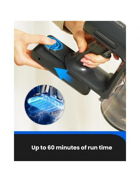 Proscenic P12 Aspirapolvere a Batteria Forte Aspirazione da 33KPa Grande Pattumiera da 1 2L Autonomia di 60 minuti Offerta Anniversario