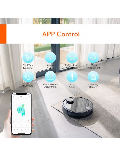 ILIFE A11 Robot Aspirapolvere Aspirazione 4000Pa Batteria 5200mAh mappatura multipiano Controllo App - Nero Vendita calda