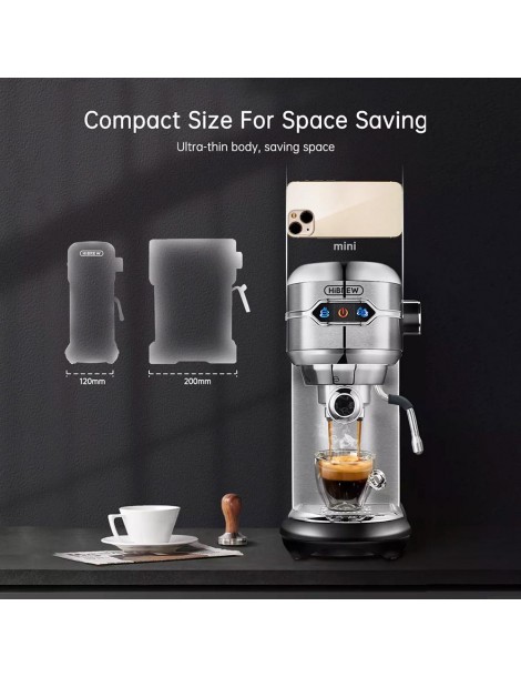 HiBREW H11 1450W Caffettiera macchina per caffè espresso semiautomatica a 19 bar polvere ESE POD Doppio uso acqua calda Ultimi tre giorni