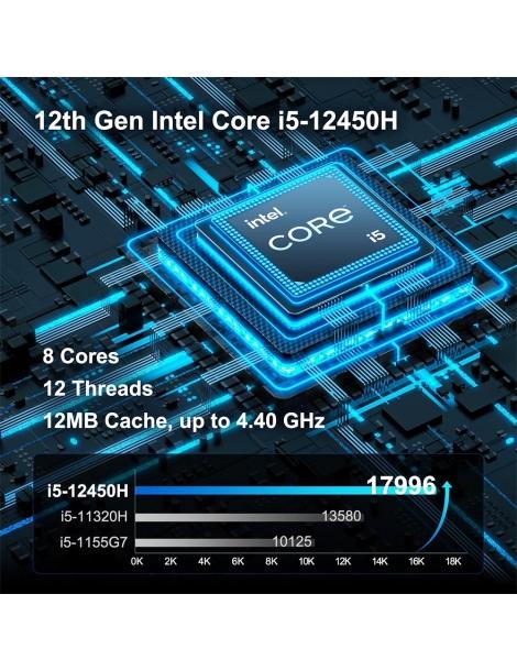 GEEKOM IT12 Mini PC Intel i5-12450H 8 core fino a 4 40 GHz 16 GB di RAM 512 GB SSD 2*USB 4 2*HDMI 2.0 Discount Store per i nuovi prodotti