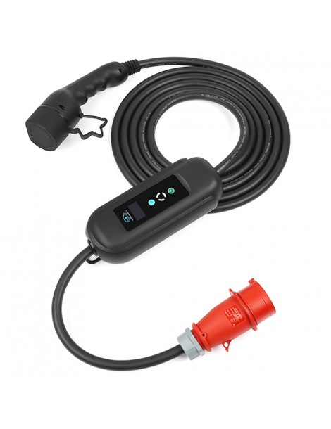 ANDAIIC EV Charger Portable electric car charger Type 2 IEC62196 Mode 2 Adjustable current 10m cable Esporta salva