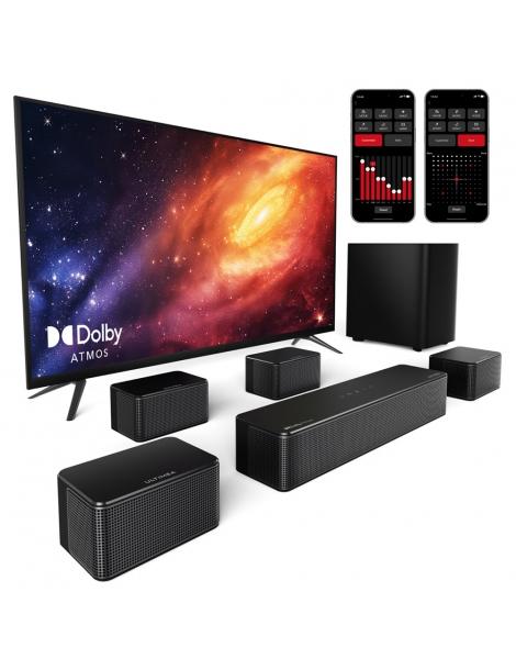 ULTIMEA Poseidon D80 Kit di altoparlanti subwoofer Soundbar a 7.1 canali Dolby Atmos 460 W di potenza di picco In vendita