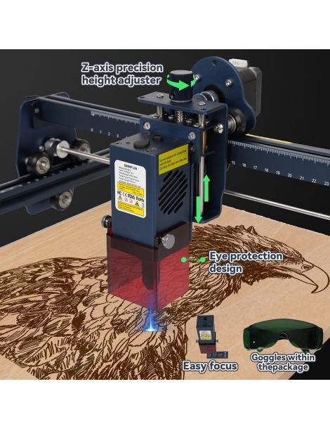 DIMIFUN DM6 B12 12W Macchina per incisione laser protezione degli occhi precisione 0 01 mm spot 0 06 mm Duty-free