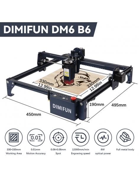 DIMIFUN DM6 B6 6W Macchina per l'incisione laser protezione degli occhi precisione di 0 01 mm punto di 0 06 mm 50% di sconto per tempo limitato
