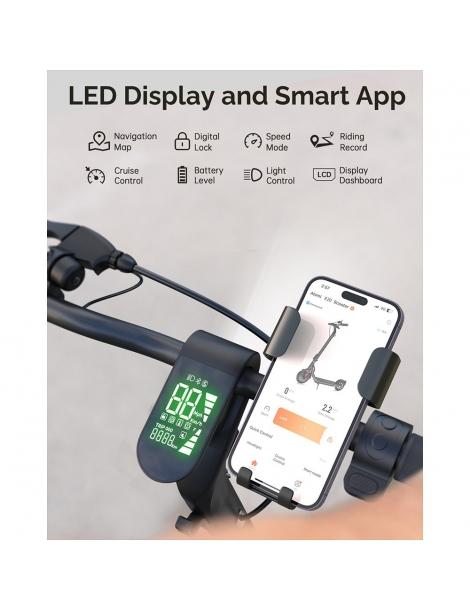 Atomi E20 Scooter elettrico pieghevole pneumatico da 8 5 pollici motore da 250W batteria da 36V 7 5Ah Sconti questo mese