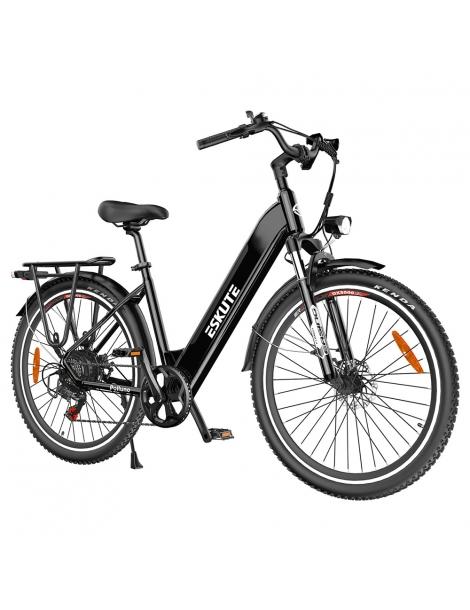 ESKUTE ES-28-LJ Bicicletta elettrica motore 250W batteria 36V 20Ah pneumatici 28*1 75' - Nero Spedizione Gratuita
