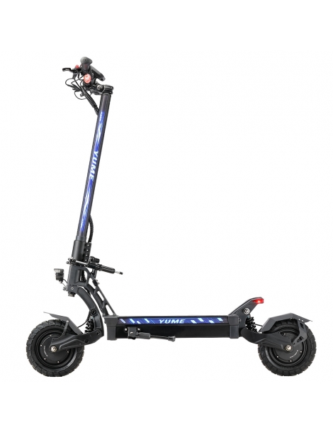 YUME HAWK Scooter elettrico pieghevole 10x3.15" pneumatici tubeless per tutti i terreni motore 1200W*2 batteria 60V 22.5Ah Soddisfazione Garantita