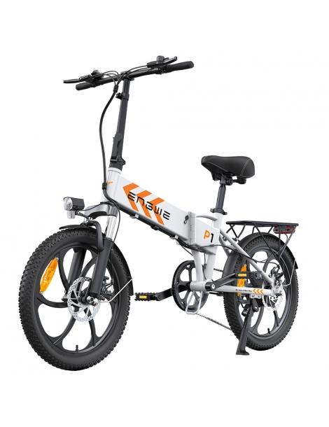 ENGWE P1 Bicicletta elettrica pieghevole pneumatico 20*3 pollici motore 250W batteria 36V 13Ah - Bianco Acquista Ora