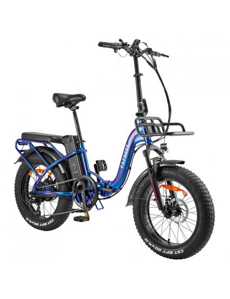 Fafrees F20 Max Flodable Electric Bike 20*4.0 pollici Fat Tire 500W Brushless Motor 48V 22.5Ah Battery - Aurora Blue Affare Del Giorno