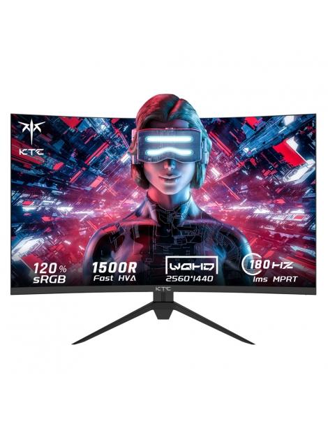 KTC H27S17 Monitor da gioco 27 pollici 2560x1440 QHD 180Hz HVA Curvo 1500R 1ms Tempo di risposta Standard di montaggio Vesa Vendita Economica