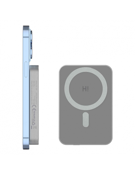 HINOVO MB1-10000 10000mAh Power Bank Wireless Magnetico in Metallo Batteria Mag-Safe per iPhone 14/13/12 Vendite Flash