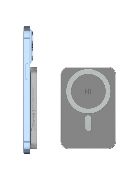 HINOVO MB1-5000 5000mAh Power Bank Wireless Magnetico in Metallo Batteria Mag-Safe per iPhone 14/13/12 Negozio
