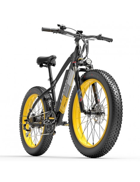 LANKELEISI XC4000 26*4.0 Inch Fat Tires Bicicletta elettrica autonomia massima 120KM velocità massima 40 km/h - motore 1000W In Saldo