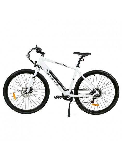 Bicicletta elettrica AVAKA R3 motore 36V 350W batteria 12 5Ah velocità massima 32km/h autonomia 70km - Bianco Nuova
