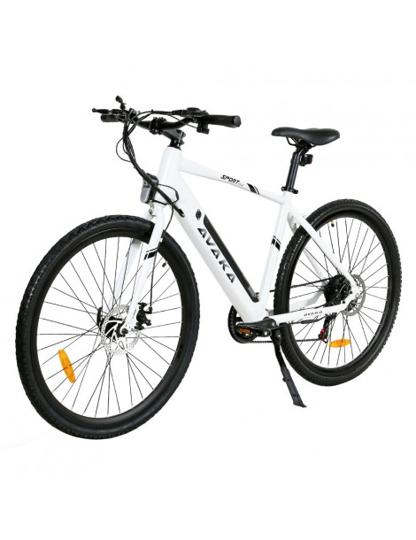 Bicicletta elettrica AVAKA R3 motore 36V 350W batteria 12 5Ah velocità massima 32km/h autonomia 70km - Bianco Nuova
