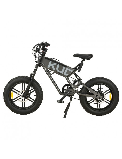 KUGOO T01 20*4.0 Pollici Pneumatici Bicicletta elettrica Motore 48V 500W Batteria 13Ah Velocità Massima 38km/h - Grigio Negozio online di fabbrica