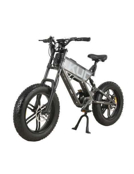 KUGOO T01 20*4.0 Pollici Pneumatici Bicicletta elettrica Motore 48V 500W Batteria 13Ah Velocità Massima 38km/h - Grigio Negozio online di fabbrica