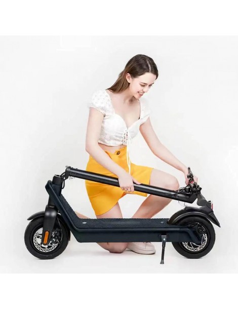 AOVO X9 Plus 10'' Pneumatico Antideflagrante Scooter Elettrico Pieghevole 36V Motore Nominale 500W Batteria 36V 15.6Ah - Nero Grande vendita