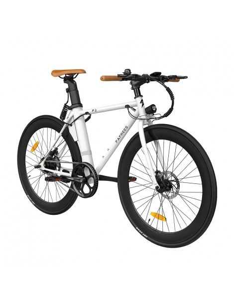 FAFREES F1 700C*28C Pneumatici da Strada Bici Elettrica - 250W Motore Brushless & Batteria 36V 8.7Ah - Bianco Vendite stagionali