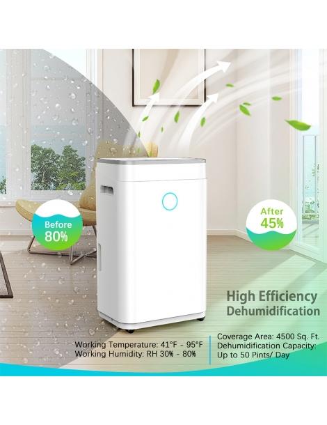 LUKO OL20-D030A Deumidificatore portatile per la casa capacità di deumidificazione di 20L Smaltimento dello stoccaggio