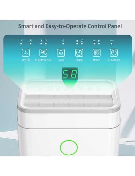 LUKO OL20-D030A Deumidificatore portatile per la casa capacità di deumidificazione di 20L Smaltimento dello stoccaggio