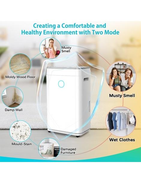LUKO OL20-D030A Deumidificatore portatile per la casa capacità di deumidificazione di 20L Smaltimento dello stoccaggio