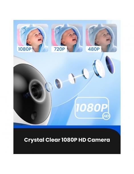 Baby Monitor Proscenic BM300 telecamera HD 1080P schermo da 5 pollici visione notturna audio a due vie Comprane uno, ottenene uno gratis
