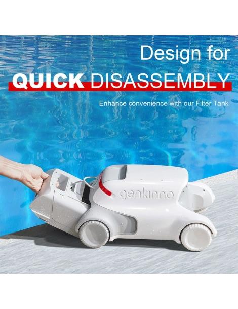 Genkinno P1 Aspiratore robotico per piscina senza fili motore da 100W navigazione intelligente serbatoio dell'acqua da 2 4L Super Saving Price