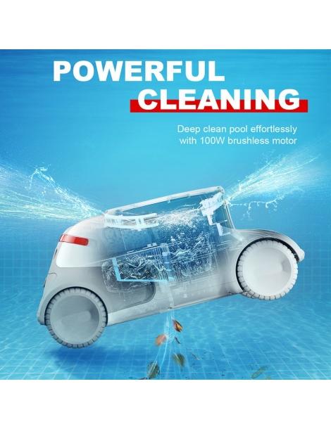 Genkinno P1 Aspiratore robotico per piscina senza fili motore da 100W navigazione intelligente serbatoio dell'acqua da 2 4L Super Saving Price