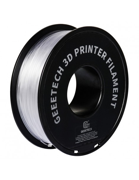 Geeetech Filamento PETG per stampante 3D precisione dimensionale 1 75 mm /- 0 03 mm Bobina da 1 kg (2 2 libbre) - Trasparente Limitato a 3 giorni