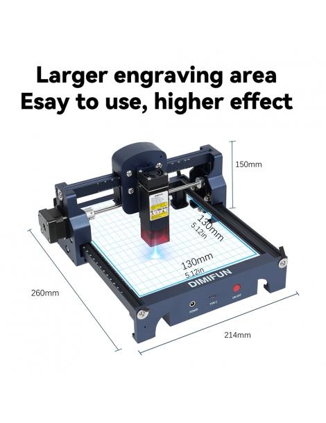DIMIFUN D9 A45 Macchina portatile per incisione laser da 4 5 W protezione degli occhi velocità di 10000 mm/min Promozione
