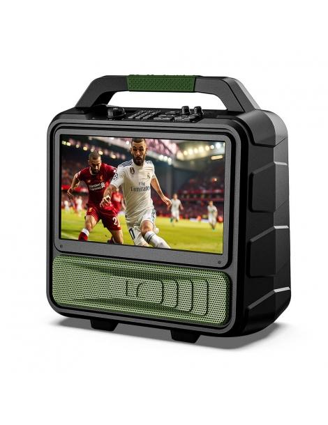 Monster VMay TV Portatile Relatore del partito da Esterno con Antenna TV Tuner Schermo 15.6' 1080P Audio 60W Fino Al -60%