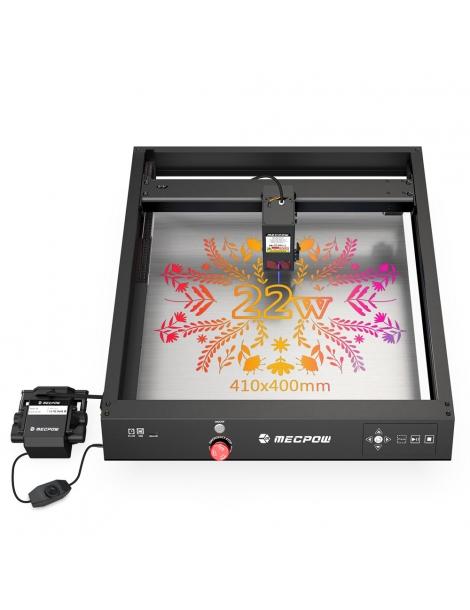 Mecpow X4 Incisore laser da 22W con Air Assist integrato area di incisione di 400 x 410 mm Spot laser da 0 08 mm x 0 1 Xmm Shopping Online
