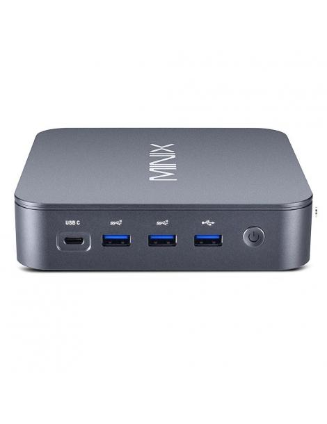 MINIX J51-C8 Max Mini PC in alluminio Windows 11 Pro 8GB DDR4 512GB M.2 PCIe NVMe SSD WiFi 6 - Grigio metallizzato Prezzo Ridotto